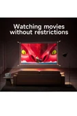 Projeksiyon 4K Ultra HD Ev Ofis Fuar Toplantı Sunumları Sinema Oyun Android WiFi Bluetooth Projektör - 4