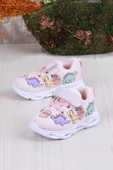 Vicco 346.B25Y.171 Pudra Dino Işıklı Kız Çocuk Ayakkabı thumbnail 3