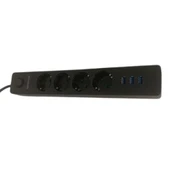 Grup Priz Akım Korumalı 4 Priz 3 USB Girişli Uzatma Kablosu Güç&Şarj - 5