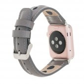 Bouletta Apple Watch Deri Kordon 42-44mm RST9 Gri - 2