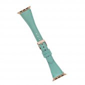 Bouletta Apple Watch Deri Kordon 42-44mm Slim BRN7 Yeşil - 3