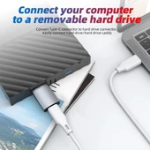 Usb Type C To Micro B Usb Çevirici Dönüştürücü Adaptör 4570 thumbnail 6