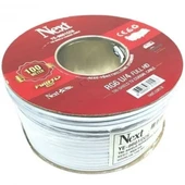 next nextstar 96 tel anten kablosu YE-9601 RG6-U4 HD Trishield Anten Kablosu 100Metre - 1