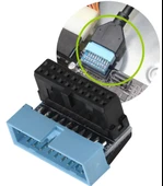 USB 3.0 19 20 Pin Dişi Erkek 90 Derece Yön Değiştirme Uzatma Adaptörü 2 Adet 4976 thumbnail 3