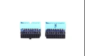 USB 3.0 19 20 Pin Dişi Erkek 90 Derece Yön Değiştirme Uzatma Adaptörü 2 Adet 4976 thumbnail 4