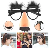 Eğlenceli Kılık Değiştirme Kaş Bıyık Mizah Gözlüğü 9x13 cm - 1