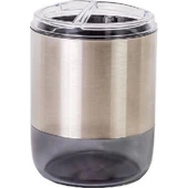 Lima XL Diş Fırçalık Şeffaf Siyah - 1