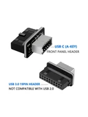 Type-E To USB 3.0 19 PIN Anakart Dişi Erkek Çevirici Dönüştürücü Adaptör 5209 - 4