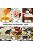 Burcummm Silikon Uzun Karıştırma Kaşığı Kırmızı - 3