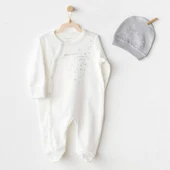 Andywawa Ac25705 Mommy's Little Star Tulum Takım Ekru - 1