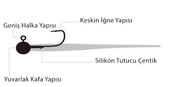 Fujin Curvy Pink Glow Jig Head - 2