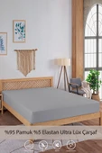 Penye-likralı Lastikli Çarşaf, 160x200 Çift Kişilik %100 Pamuk-elastan Örme Kumaş, 200 Gr/m2 - 8