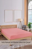 Penye-Likralı Lastikli Çarşaf, 100x200 Tek Kişilik %100 Pamuk-Elastan Örme Kumaş, 200 gr/m2 - 6
