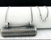 Büyük Boy 925 Ayar Gümüş Cevşen Muska Kabı Kolye thumbnail 2