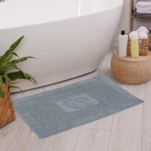 Homedius Banyo Kareli Ayak Desenli Pamuk Ayak Havlusu 50x70cm  50x70 Yeşil - 1