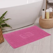 Homedius Banyo Kareli Ayak Desenli Pamuk Ayak Havlusu 50x70cm Antrasit 50x70 - 9