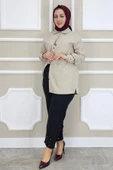 BAYAN RİVETLİ CEPLİ HAVUÇ PANTOLON - 5