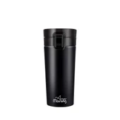 Any Morning BA21522 Paslanmaz Çelik Termos Mug 380 Ml Siyah, Sızdırmaz Kapak, Tuş Mekanizmalı Kilit, Çift Duvarlı Yalıtım - 1