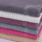 Homedius Banyo Kareli Ayak Desenli Pamuk Ayak Havlusu 50x70cm Pembe 50x70 - 6