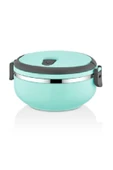 Tek Katlı Sızdırmaz Yemek Termosu Sefer Tası Saklama Kabı Turkuaz - 1