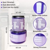 Kablosuz Süpürge Hepa Filtre DYS V12 ile uyumlu - 3