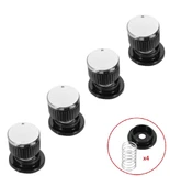 Üniversal Ankastre ocak fırın Düğme seti İnox siyah thumbnail 1