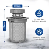 Bsch Smens Bulaşık Makinesi Filtresi - 00427903, 00175712, 17008311 - 5