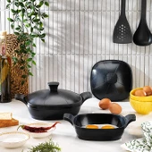 Schafer Felsen 2 li Seramik Sahan Seti-18Cm+22Cm - 1