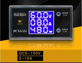 Dc 0-100V 10A Digital Voltmetre Ampermetre ve Wattmetre Deekrobot 0-1000W Mavi LCD - 3