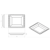 Emaye Fırın Tepsisi 465x375x30mm BSCH SMNS Profilo ile uyumlu - 4