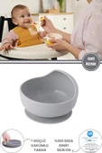Silicolife Eğimli Mama Kasesi, Vakum Tabanlı Bebek Çocuk Eğimli Mama Tabağı Gıda Sertifikalı - 1