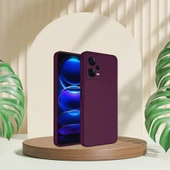 XİAOMİ REDMİ NOTE 12 PRO PLUS 5G RUBBER SİLİKON KILIF MÜRDÜM - 1