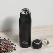 Any Morning BA21547 Paslanmaz Çelik Termos 600 ml Siyah, Çift Duvar Yalıtımlı, Sızdırmaz Kapak - 1