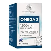 NaturelNest Omega 3 1200 mg 60 Kapsül Balık Yağı - 1
