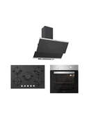 Silverline BO6501X01 - CS5365B01 - 3420 Classy 60 Siyah Ankastre Set - 1