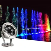 Mini Spot paslanmaz ayaklı Havuz Led Aydınlatma Ampülü lamba Sıcak Beyaz A-1210 6W 12V IP68 - 3