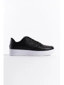 Siyah Klasik Düz Kadın Sneaker - 2