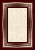 Makinede Yıkanabilir Leke Tutmaz  Bordo-Krem Deko Deri Kaymaz Taban Çerçeve Salon Saçaksız Halı B1231  SİYAH-GOLD 200 x 300 - 2
