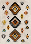 Makinede Yıkanabilir Leke Tutmaz  Multi Deko Deri Kaymaz Taban Modern Salon Saçaksız Halı A132  MULTİ 80 x 200 - 2