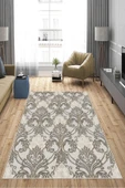 Makinede Yıkanabilir Leke Tutmaz  Vizon Pvc Deri Kaymaz Taban Modern Salon Saçaksız Halı A141  VİZON 200 x 300 - 4