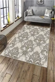 Makinede Yıkanabilir Leke Tutmaz  Vizon Pvc Deri Kaymaz Taban Modern Salon Saçaksız Halı A141  VİZON 200 x 300 - 1