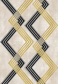 Makinede Yıkanabilir Leke Tutmaz  Krem Pvc Deri Kaymaz Taban Modern Salon Saçaksız Halı A168  KREM 160 x 230 - 9