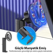 Coofbe Magsafe Uyumlu Ayarlanabilir Klıpsli Masaüstü Telefon Tutucu Masa Dolap Araç İçin Telefon Standı - 5