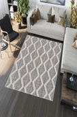 Makinede Yıkanabilir Leke Tutmaz  Multi Deko Deri Kaymaz Taban Simetrik Salon Saçaksız Halı A251  MULTİ 160 x 230 - 5