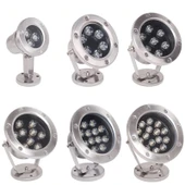 Mini Spot paslanmaz ayaklı Havuz Led Aydınlatma Ampülü lamba Mor A-1210 6W 12V IP68 - 5