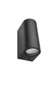 Coral Light Bahçe Aydınlatma Armatürü Antrasit Renk Bahçe Aplik Alüminyum Kasa+2 Adet Gu10 Beyaz Işık Led Ampul - 4