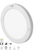 Ucuz Geldi 20w Gece Gündüz Sensörlü Sıva Üstü Tavan Armatür 6500K Beyaz Işık Cata Slim Kasa Panel Led Armatür - 8