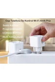 Ucuz Geldi Akıllı Priz Uzaktan Kontrol  Programlanabilir Zaman Ayarlı  Sesle Kontrol  16a Cata Wifi Priz thumbnail 1
