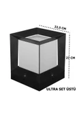 Ucuz Geldi Ultra Set Üstü Bahçe Lambası Zita Dış Mekan Bahçe Aydınlatma Armatürü IP54 E27 Duy thumbnail 3