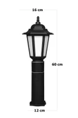 Ucuz Geldi Zita Bahçe Aydınlatması Klas 60 Cm Set Üstü Bahçe Aydınlatma Set Üstü Bahçe Lambası - 3
